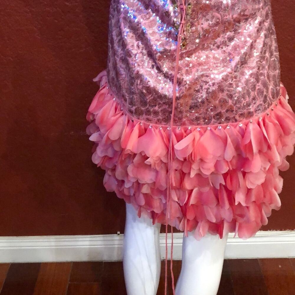 Amelia Couture # 214 Strapless Sequined Dress 6 - Picture 6 of 7